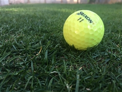 ゴルフボールと芝生