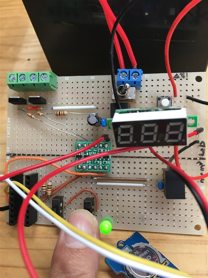 芝生×IoT　arduino プリント基板 ESP-WROOM-02 12V 自動散水 LED　スイッチ